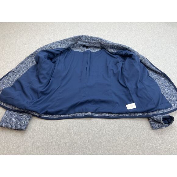 Talbots Blazer Womens 8 Cotton Blend One-Button Lined Jacket - Picture 4 of 9